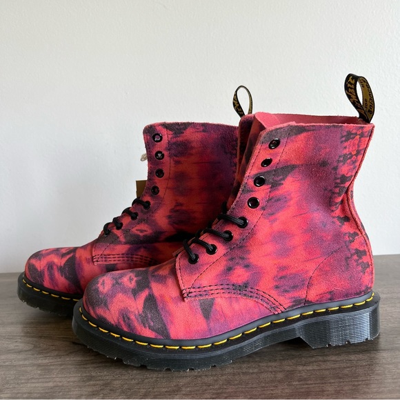 Dr. Martens 1460 Pascal Tie Dye Soft Suede Leather Lace Up Boot NEW Size 9 - Picture 3 of 10
